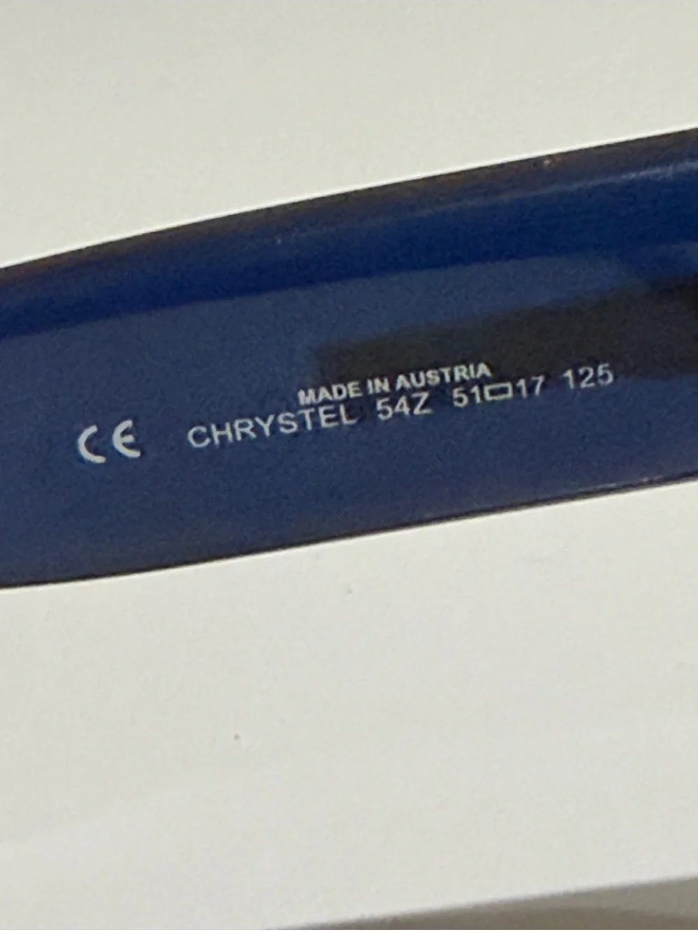 Vtg Christian Dior Chrystel 54Z Blue Gradient Sunglasses Y2K Deadstock Full Set